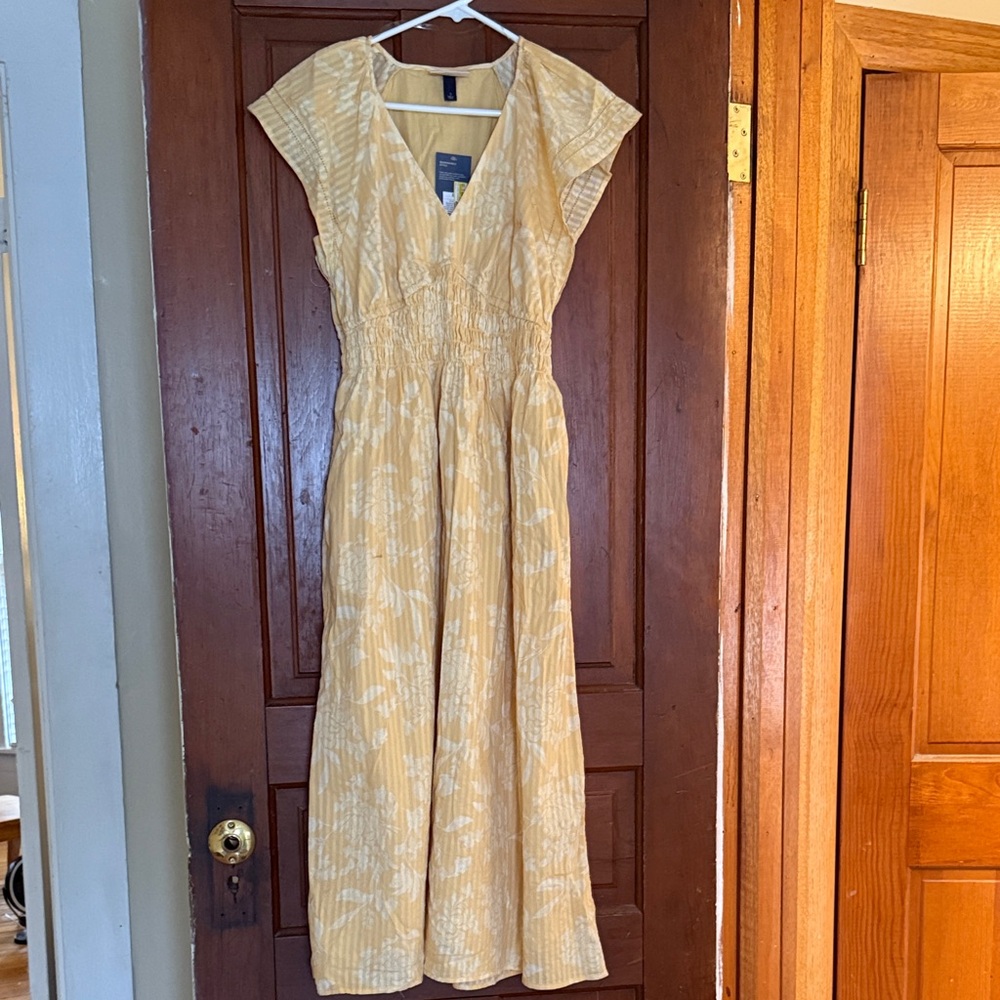 Yellow Patterned Women's Dress
